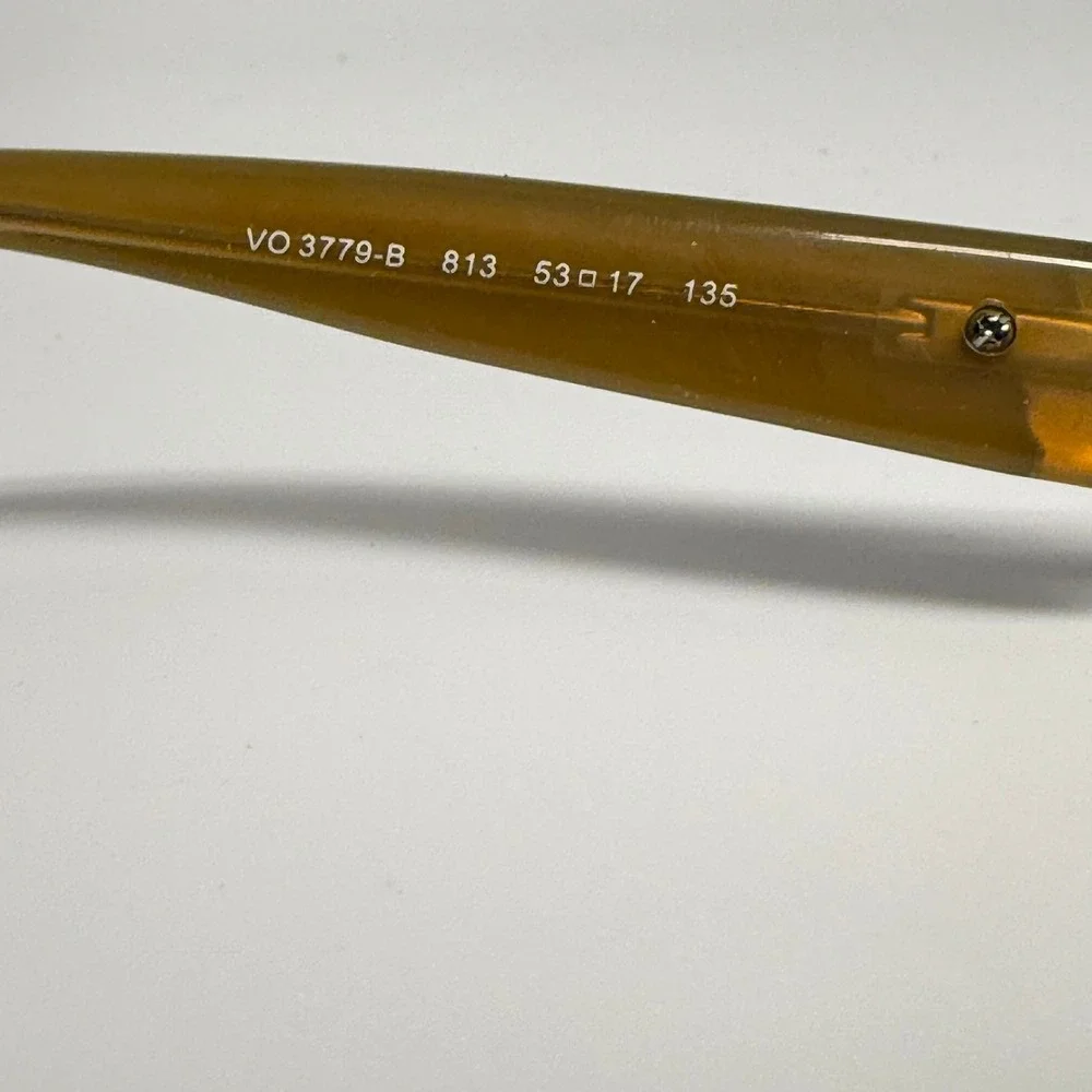 Vogue VO 3779-B 813 Brown Gold Semi Rimless Eyeglass Frames 53-17-135 Crystal